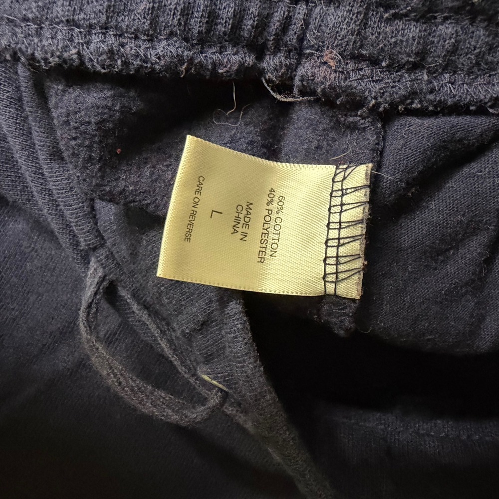 New York & Company Womens Navy Blue LOVE Graphic Jogger Sweatpants Size L - Picture 5 of 5
